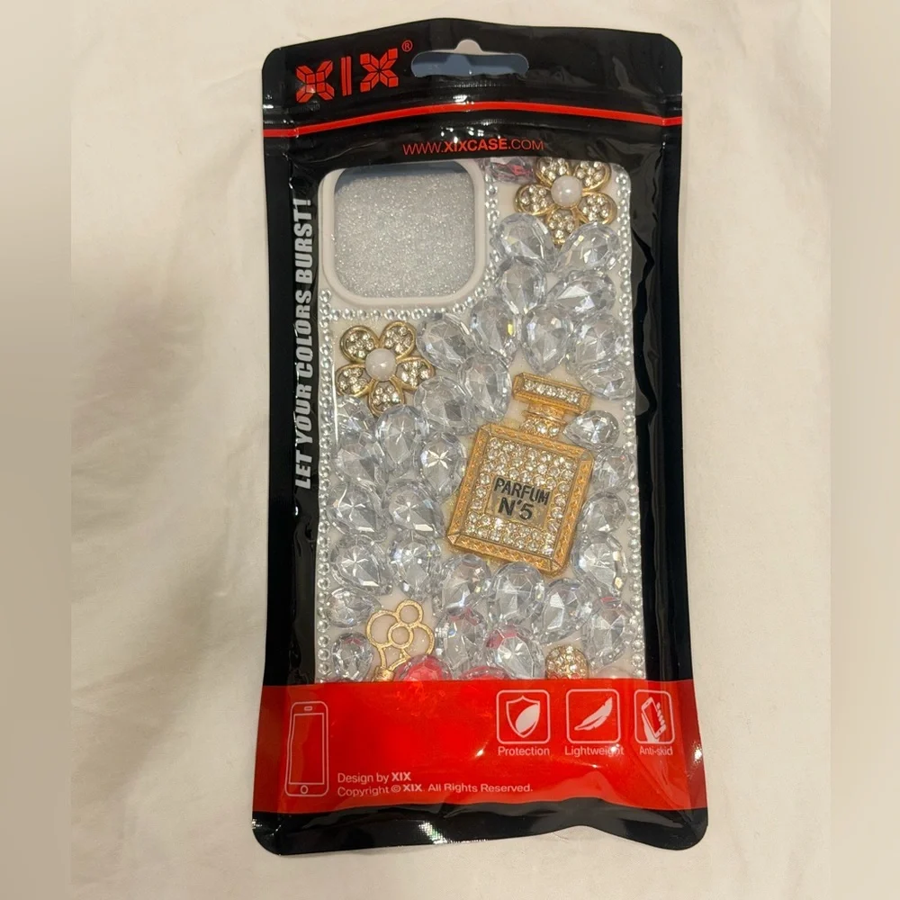 Luxury Crystal Perfume Bottle Phone Case for iPhone 13 Pro Max